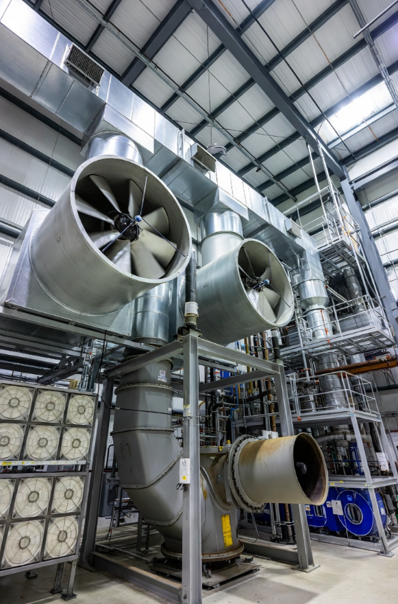 Instalación de ventiladores industriales